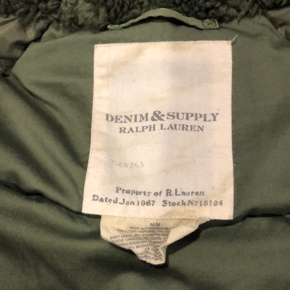 ❌SOLD❌ Rare Denim & Supply Down Parka Jacket - Picture 6 of 8